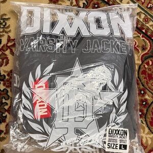 DIXXON Gray and Black Varsity Jacket